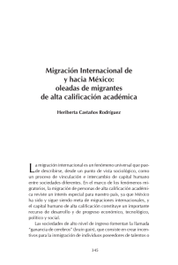Migración Internacional de y hacia México