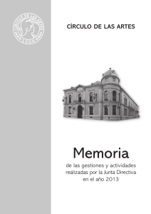 Memoria 2013 - Círculo de las Artes de Lugo