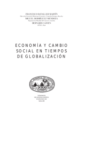 Presentación del Ciclo: Economía y Cambio Social en tiempos de