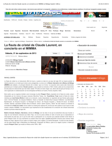 La flauta de cristal de Claude Laurent, en