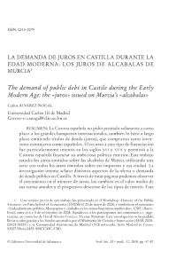 La demanda de juros en Castilla durante la Edad Moderna : los