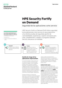 HPE Security Fortify on Demand con seguridad de las aplicaciones