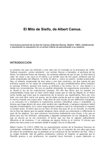 El Mito de Sísifo, de Albert Camus.