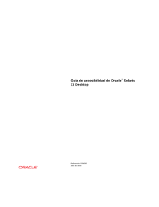 Guía de accesibilidad de Oracle® Solaris 11 Desktop