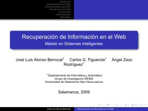 Recuperación de Información en el Web - OCW Usal
