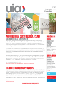 información - UNION INTERNATIONALE DES ARCHITECTES