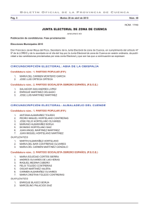 JUNTA ELECTORAL DE ZONA DE CUENCA