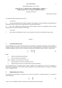P.834-3 - Efectos de la refracción troposférica sobre la propagación