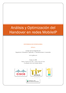 Análisis y Optimización del Handover en redes MobileIP