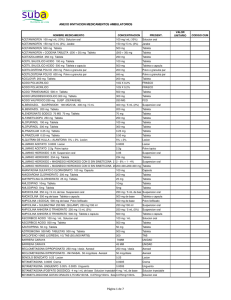 MEDICAMENTOS A COTIZAR AMBULATORIOS