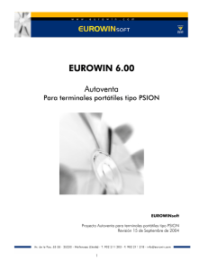 El programa Preventa de Eurowin 6