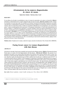 Afrontamiento de las mujeres diagnosticadas de cáncer de
