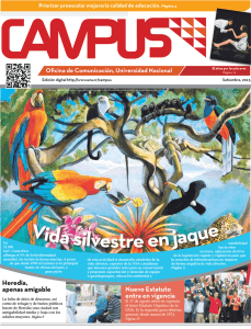 Vida silvestre en jaque - Campus - Universidad Nacional de Costa