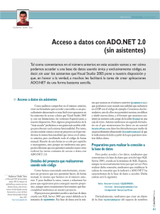 Acceso a datos con ADO.NET 2.0 (sin asistentes)