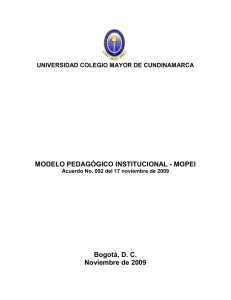 mopei - Universidad Colegio Mayor de Cundinamarca