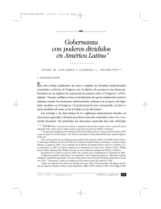Gobernanza con poderes divididos en América Latina