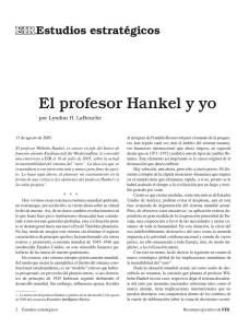 El profesor Hankel y yo - Executive Intelligence Review