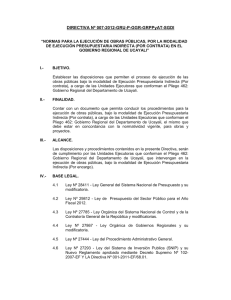 Directiva N° 0007-2012-GR UCAYALI-P-GGR-GRPPAT-SGDI