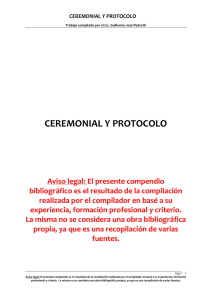 ceremonial y protocolo - Guillermo J. Pedrotti