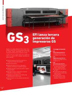 EFI lanza tercera generación de impresoras GS