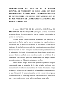 comparecencia del director de la agencia española de protección