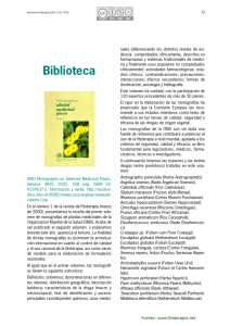 Biblioteca - Fitoterapia