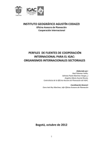 organismos internacional - Instituto Geográfico Agustín Codazzi