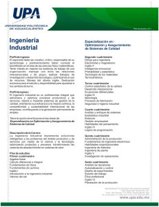 Ingeniería Industrial - Universidad Politécnica de Aguascalientes