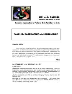 FAMILIA: PATRIMONIO de HUMANIDAD