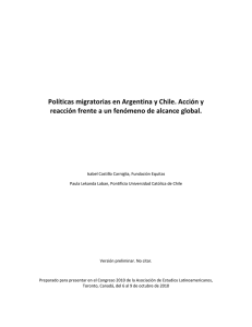 Políticas migratorias en Argentina y Chile. Acción y reacción frente a