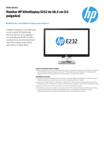 Monitor HP EliteDisplay E232 de 58,4 cm (23 pulgadas)
