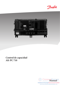 Manual Control de capacidad AK-PC 710