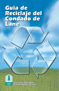 Guia de Reciclaje del Condado de Lane Guia de Reciclaje del