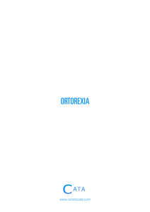 ortorexia - Centro CATA
