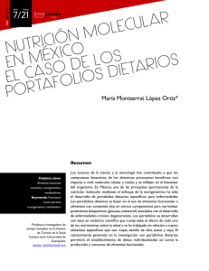 NUTRICIÓN MOLECULAR EN MÉXICO EL CASO DE LOS
