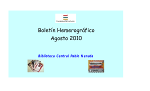 Boletin Agosto 2010 - Biblioteca