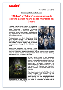 “Alphas” y “Grimm”