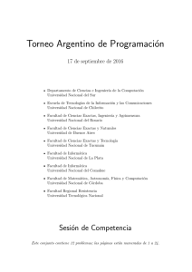 tap2016 - Torneo Argentino de Programación