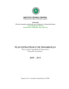 Ver Plan Estratégico de Desarrollo 2005
