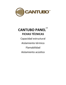 Ficha técnica CANTUBO Panel