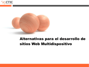 Alternativas para el desarrollo de sitios Web Multidispositivo