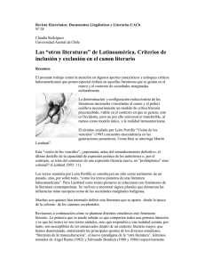 Las “otras literaturas” - Revista Documentos Lingüísticos y Literarios