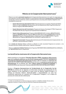 México en la Cooperación Iberoamericana1