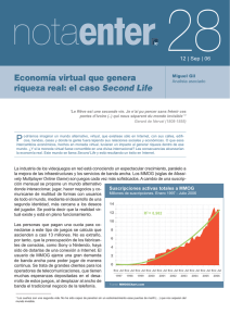 Economía virtual que genera riqueza real: el caso