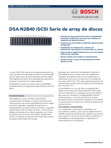 DSA-N2B40 iSCSI Serie de array de discos