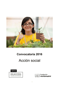 Convocatoria 2016 Acción Social