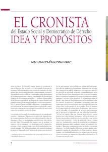 idea y propósitos. - Revista El Cronista del Estado Social y