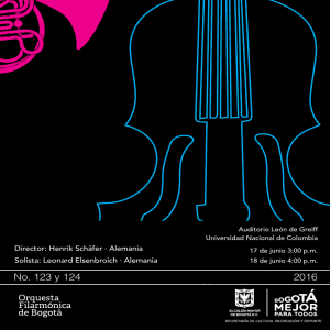 No. 123 y 124 2016 - Orquesta Filarmónica de Bogotá