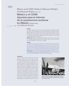 México y el CIAM Apuntes para la historia de la arquitectura moderna