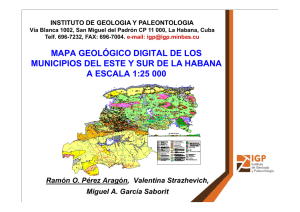 mapa geológico digital de los municipios del este y sur de la